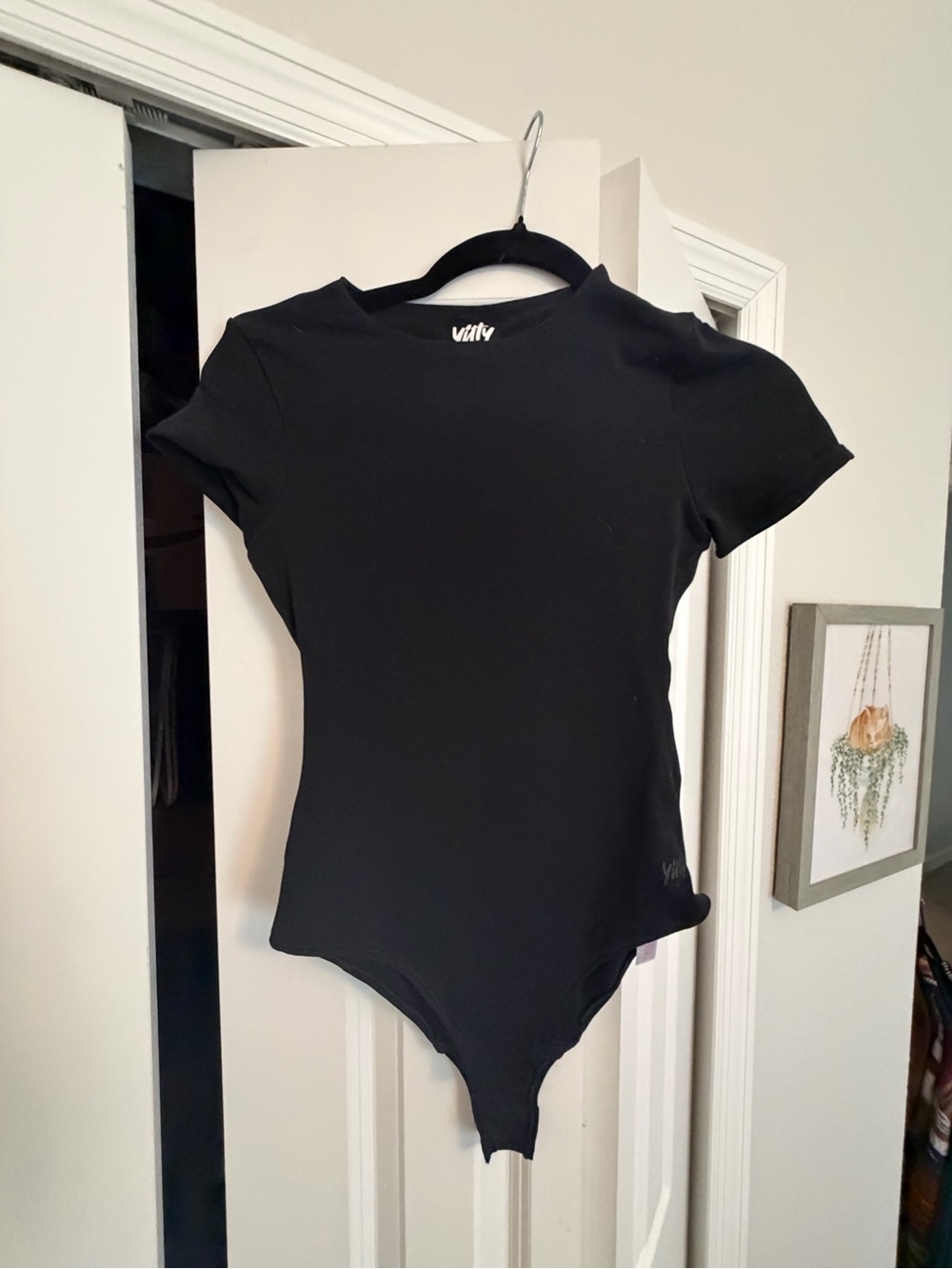 YITTY Black Short Sleeve Bodysuit